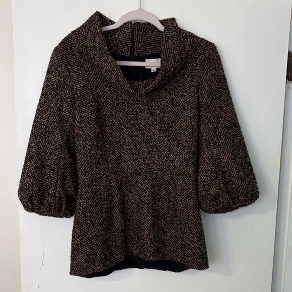 Charlotte Brody Vintage Inspired Cowl Neck Top with 3/4 Sleeves. Size 6